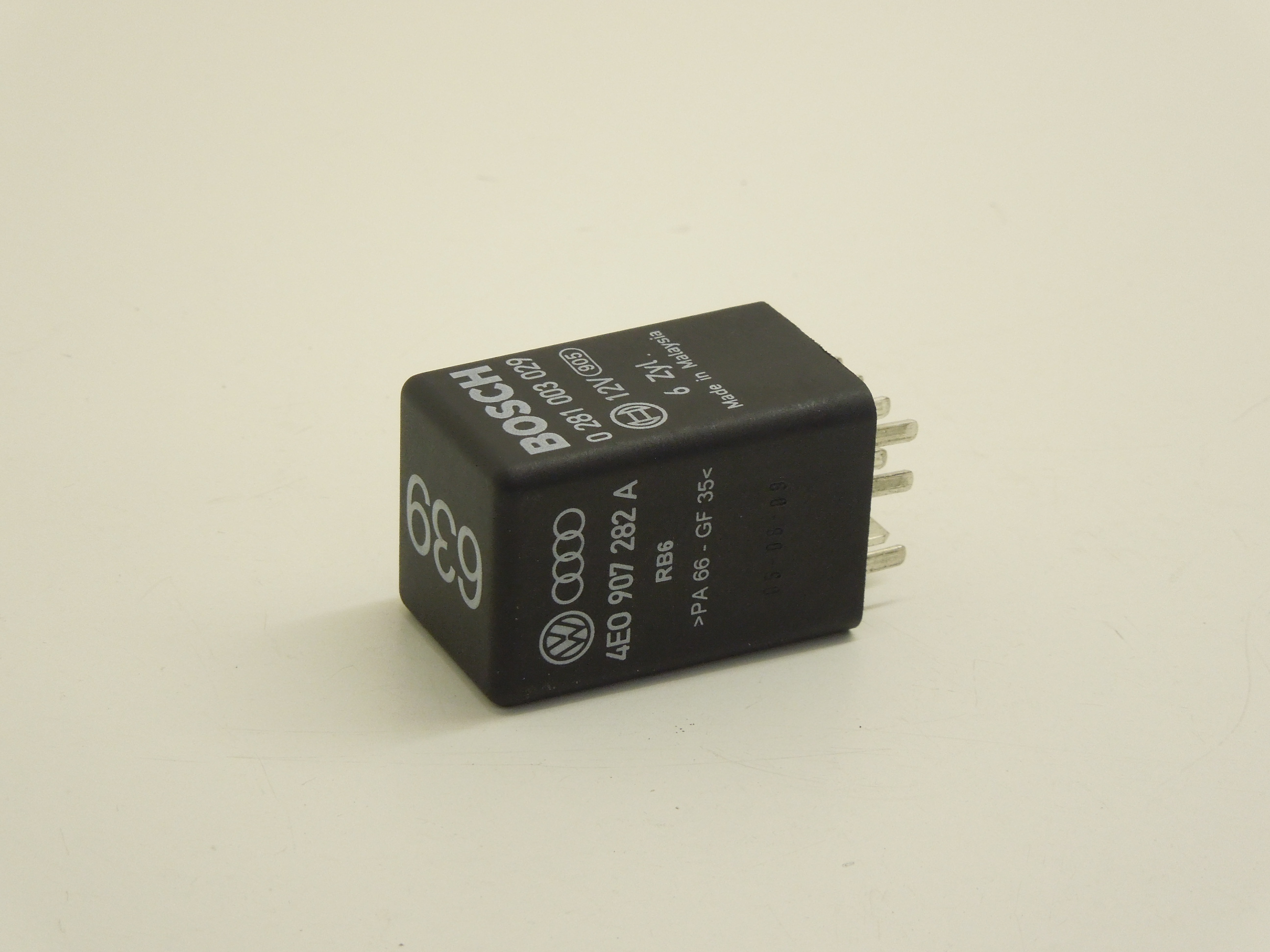 Audi A4 B7 A8 D3 Glow Plug Relay Number 639 4E0907282A eBay