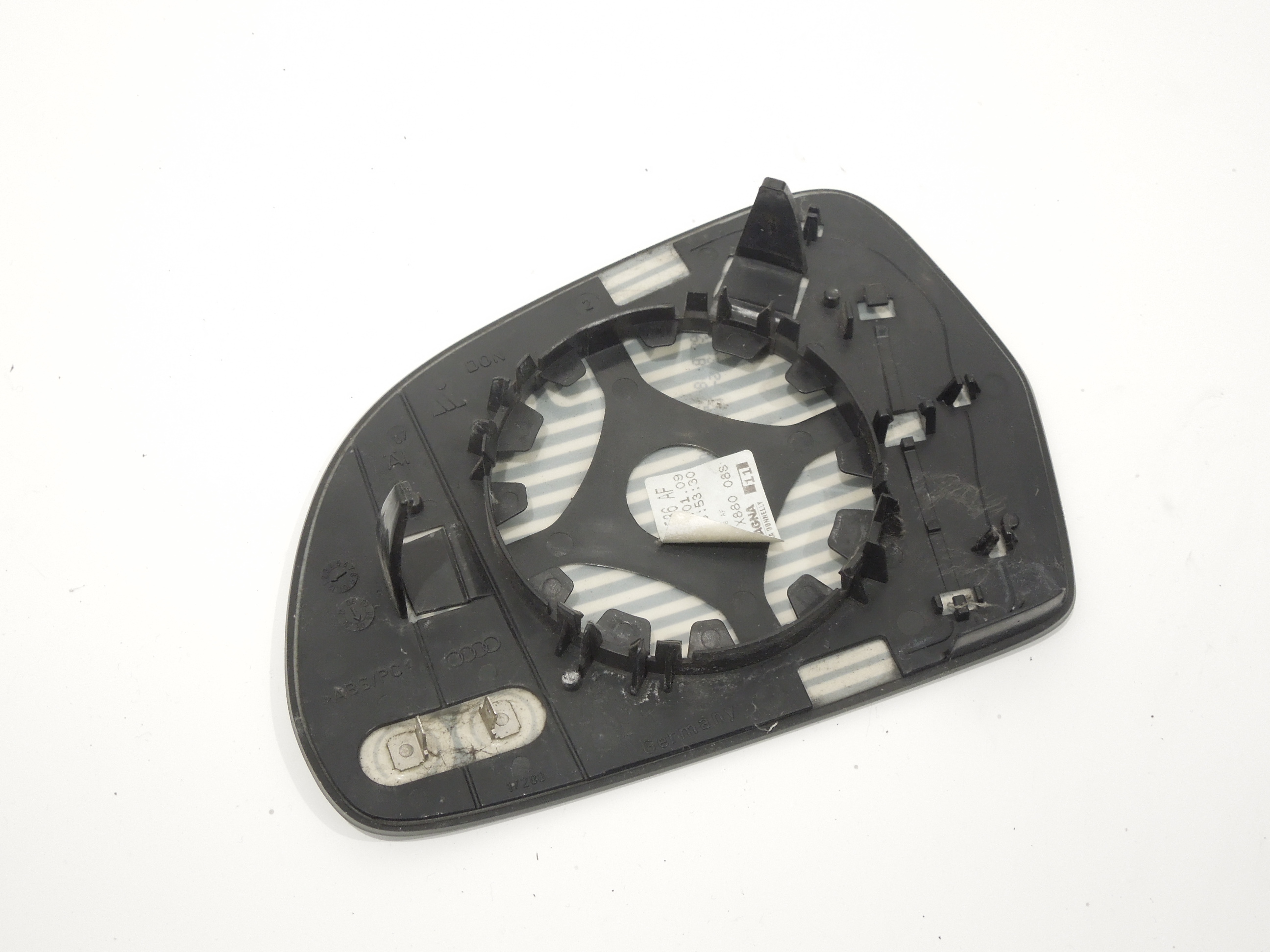 AUDI A3 8P A4 B8 A5 8T OS Right Heated Door Wing Mirror Glass