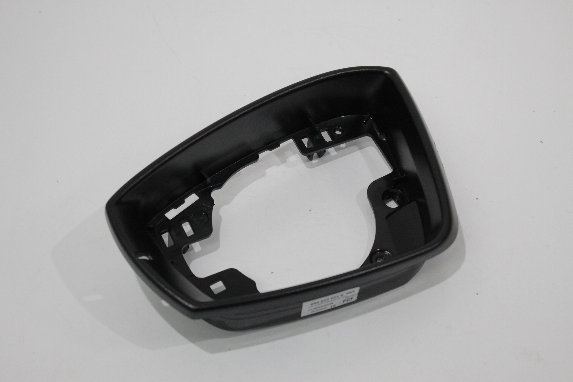 Vw Polo 6r Mk5 Ns Left Door Wing Mirror Glass Frame Trim Black New 6r0857601b9b9 £18 99